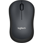 Logitech B220 Silent - Mouse - ottica - 3 pulsanti - senza fili - 2.4 GHz - ricevitore wireless USB